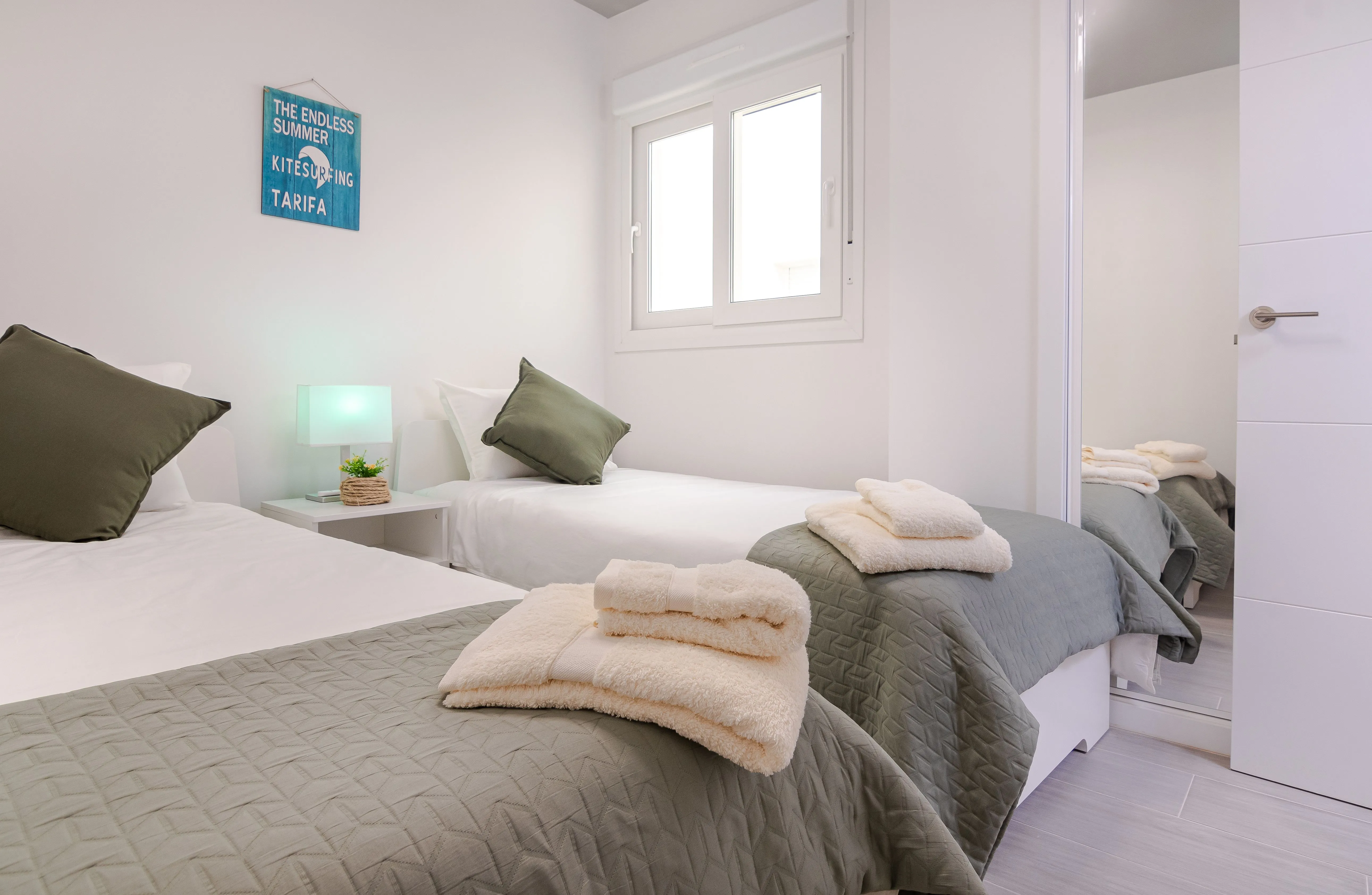 Guest bedroom with two beds